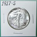 1917-S Liberty Walking Half Dollar. Replica.