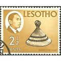 Lesotho QEII 1967 2½c Black & Ochre Used SG 128...