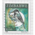 ZIMBABWE 1998 BIRDS MIOMBO GREY TIT $5.60 USED