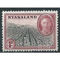 Nyasaland 1945 SG149 4d Black & Claret Mounted ...