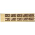 COLONIAL CRAFTSMAN 10 stamp BLOCK ( 1972 )