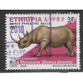 ETH 2005 35c 'BLACK RHINOCEROS' FINE USED (EBID...