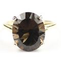 Smoky Quartz, 10KY Gold Ring, R055