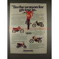 1979 Kawasaki Motor Bike Ad, KD80M KV75 KDX80 KM100!!
