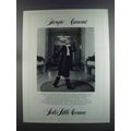 1982 Saks Fifth Avenue Ad - Armani Tuxedo Suit & Blouse