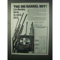 1982 Mossberg Firearms Ad - Extra Barrels