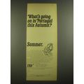 1967 TAP Portuguese Airways Ad - What's going on in Portugal this Autumn?