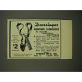 1952 Deerslayer Hunting Slingshot Ad - For Guides Trappers Sportsmen