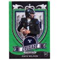 PRIZM GREEN WAVE REFRACTOR ZACH WILSON ROOKIE C...