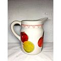 Apples Ceramic Red/Green/Yellow Pitcher - Hallm...