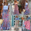 Fashionable Summer, Women's Printed, Long Skirt...