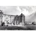 PLACE DU PALAIS DU HRADSCHIN A PRAGUE 1834 Char...