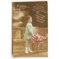vintage Greetings postcard - A Joyous Birthday