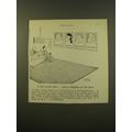 1961 Bigelow Carpet Advertisement - art by Mart...