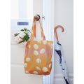 Tote Bag[ Cream Flowers on Orange ]