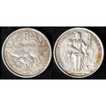 New Caledonia 5F 1952 Kagu Bird and Marianne Us...