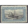Falkland Islands 1933 SG129 1 1/2d Black & Blue...