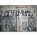 Vintage Dayton ohio Newspapers. President Kenne...