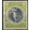 Barbados 1920 SG202 1/2d Black & Bright Yellow-...