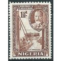 Nigeria 1936 SG36 1 1/2d Brown Mounted Mint .. ..