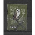Malta.SG655 3c Barn Owl.Fine Used.Mar17