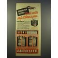 1946 Auto-lite Battery Ad - Needs Water 3 Times a Year