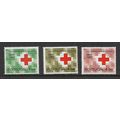 PORTUGAL 1965 RED CROSS SG 1273 / 1275 SET 3 VA...