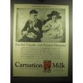 1921 Carnation Milk Ad - For Ice Cream and Froz...