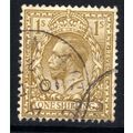 GB 1912 -24 KGV 1/-d Bistre Brown SG 396 Wmk 10...