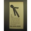 1957 Saks Fifth Avenue Ties Ad - Slim and Lettered