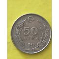 Umlaufmünze Türkei 50 Lira 1985