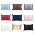 Soft Silk Pillowcase Satin Pillow Cases Cushion...