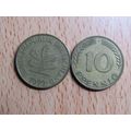 1972f 10 Pfennig Germany Coin