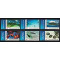 Cook Is. Fish Clams Marine Park 6v 2013 MNH SG#...