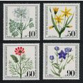 Berlin Wild Flowers 4v 1980 MNH SG#B601-B604 MI...