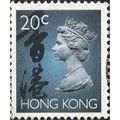 HONG KONG, Queen Elizabeth II, blue 1993, 20c