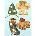 Pattern For Holiday Ornaments, Angel Tree Santa...