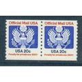 O135 20c Eagle Fine MNH Pair Q3003