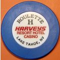 Harveys. Roulette Casino Chip. Lake Tahoe, NV. ...