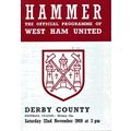 WEST HAM UNITED v DERBY COUNTY LEAGUE DIVISION ...