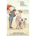 Comic G.H. CHRISTIE "How Dare You Sir" Postcard...