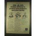 1976 New York Life Insurance Ad - CPA JD NYL