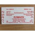 BR Southampton - Plymouth Single Ticket