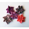 Flower appliques #F036 embellishments 5 pieces ...