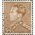 BELGIUM, King Leopold III, brown 1951, 3F, #5