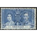 Grenada 1937 Coronation 2½d Blue SG151 FU