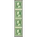 343v, Mint NH XF/S 1¢ Line Strip/4 With PSAG Ce...