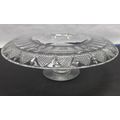 Vintage Hawkes Crystal Compote Centerpiece Pede...