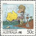 AUSTRALIA, Living Together, Mining, blue 1988, ...