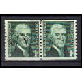 Used 1299 1c Thomas Jefferson Fine Pair KA6232